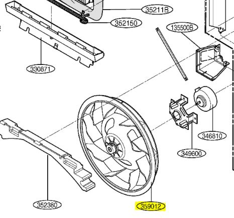 ASPAS INTERNAS DEL VENTILADOR 5900A20063A